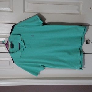 Ralph Lauren Polo Men's Large Polo Custom Slim Fit Turquoise Purple Polo Man
